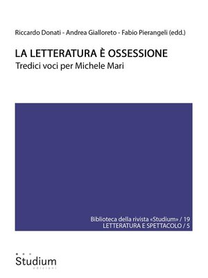 cover image of La letteratura è ossessione